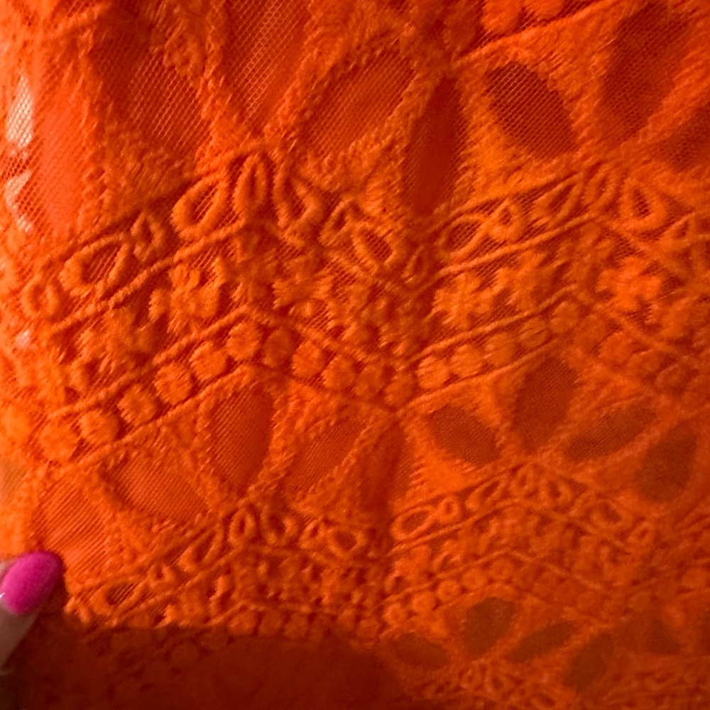 Zara orange dress with eye lights - Picture 3 of 6